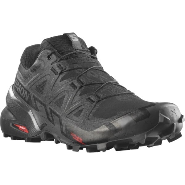 Salomon Speedcross 6 - Mens Trail Running Shoes - Black/Black/Phantom