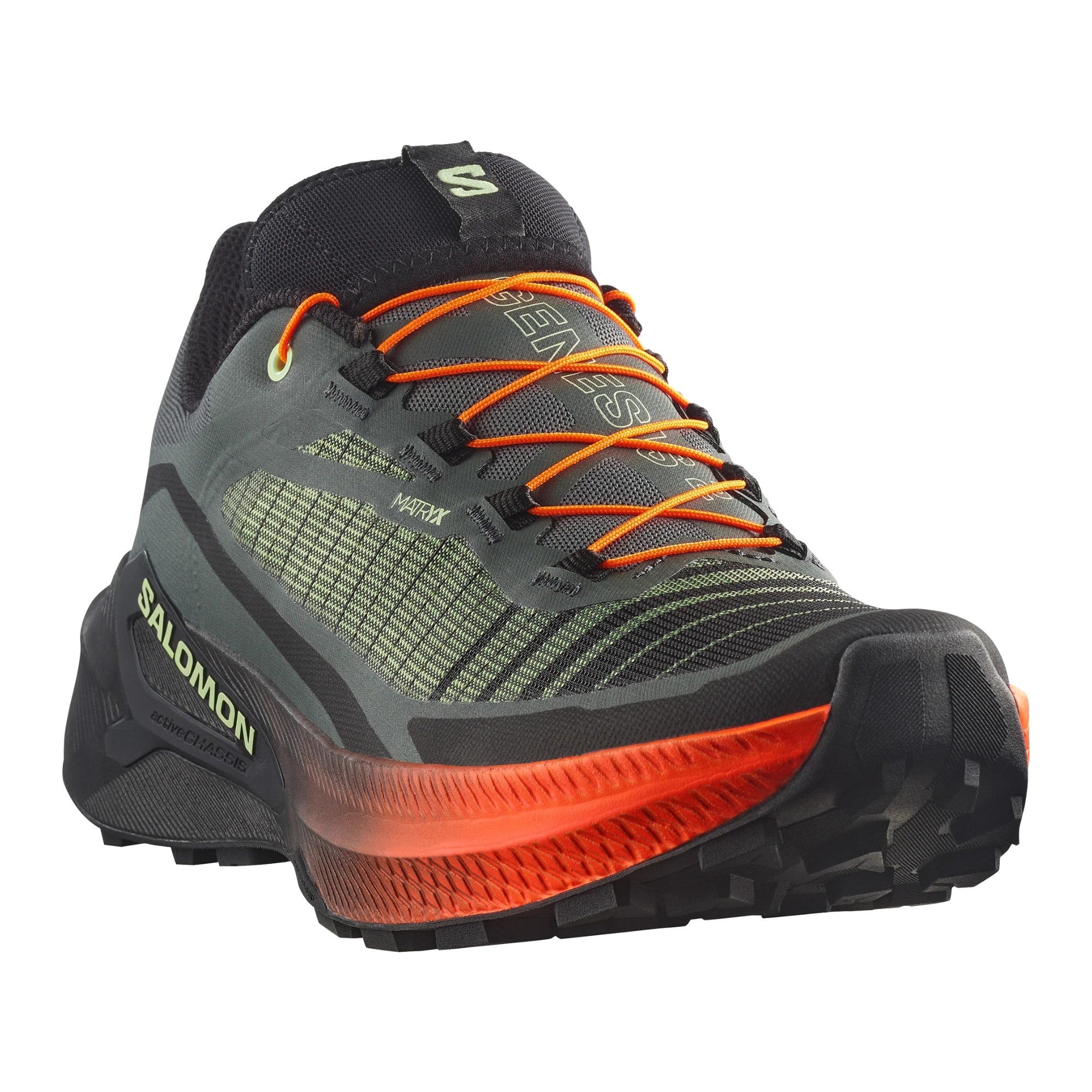 Salomon Genesis 2 - Mens Trail Running Shoes - Urban Chic/Black/Lime Cream - image 6
