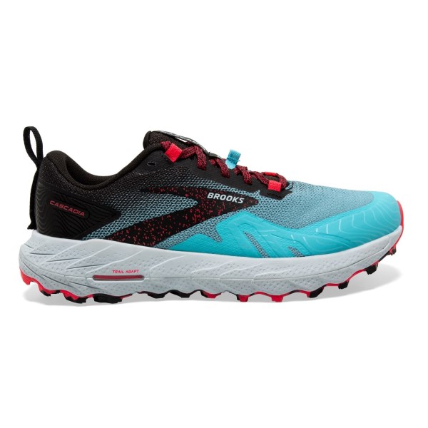 Brooks Cascadia 17 - Womens Trail Running Shoes - Bluefish/Black/Diva Pink