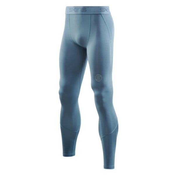 Skins Series-2 Mens Compression Long Tights - Blue Grey