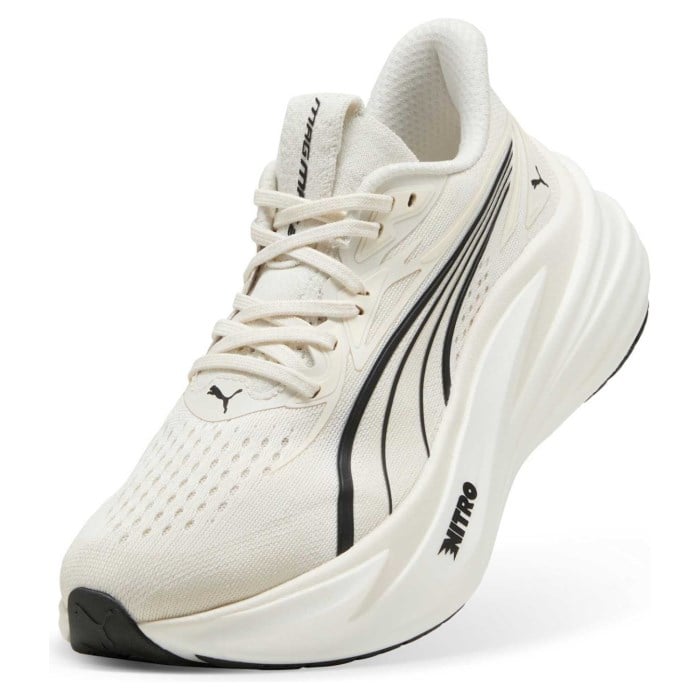 Puma MagMax Nitro 2 - Womens Running Shoes - Warm White/Puma Black