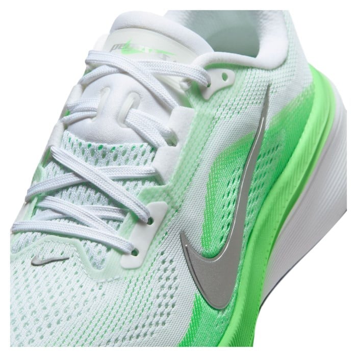 Nike Pegasus 42 - Womens Running Shoes - White/Metallic Silver/Green Strike - image 8