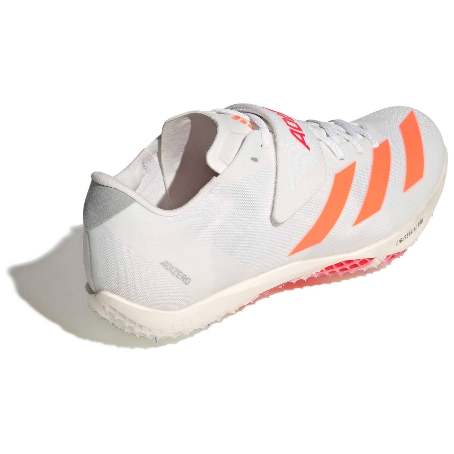 adidas Adizero HJ - Unisex High Jump Spikes - Cloud White/Lucid Orange/Lucid Red