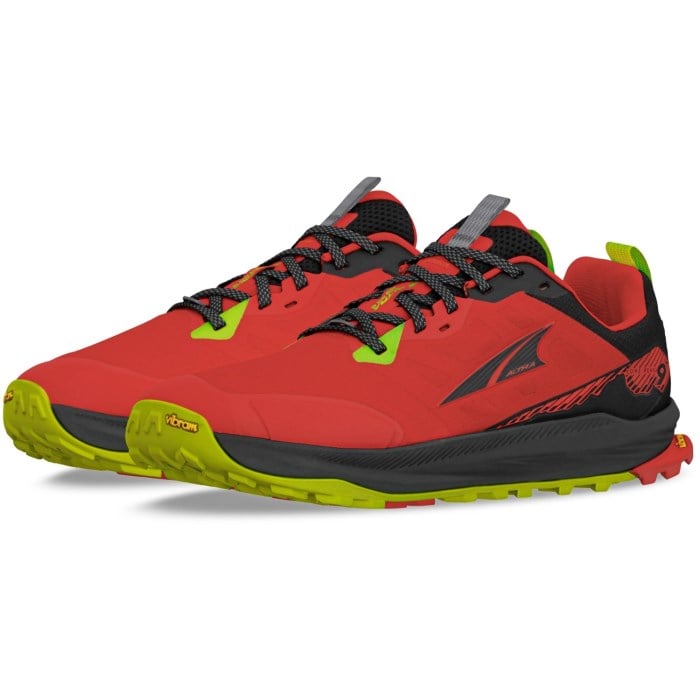 Altra Lone Peak 9+ - Mens Trail Running Shoes - Black/Orange