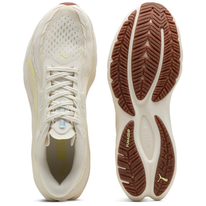 Puma Velocity Nitro 4 - Womens Running Shoes - Warm White/Gold Moon