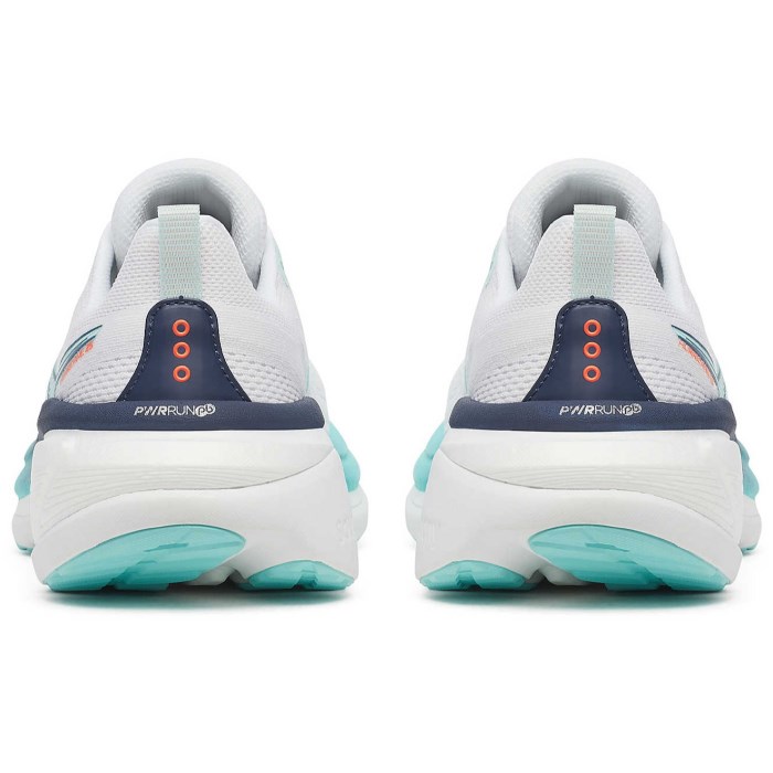 Saucony Hurricane 25 - Womens Running Shoes - White/Navy