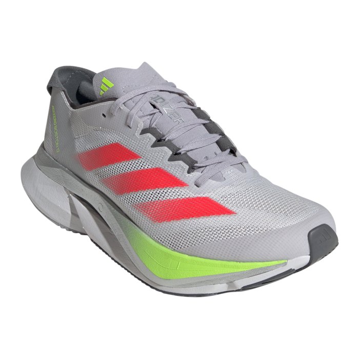 Adidas Adizero Boston 12 - Womens Running Shoes - Dash Grey/Lucid Red/Lucid Lemon