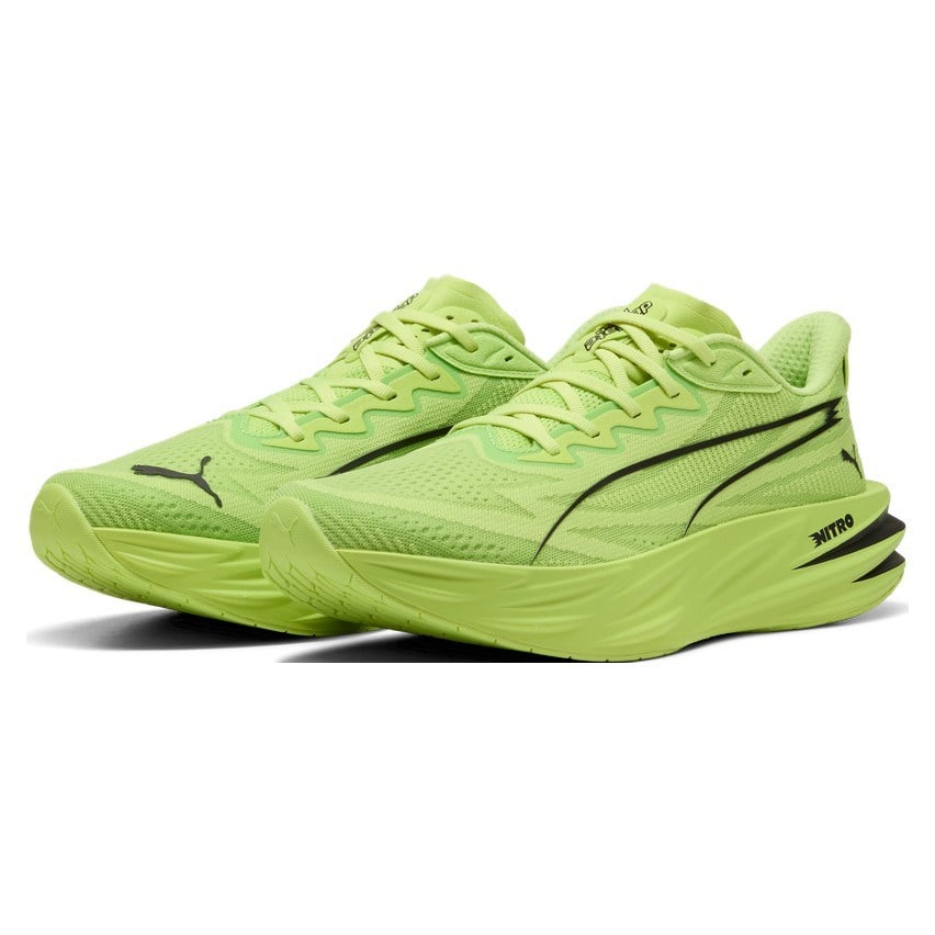 Puma Deviate Pure Nitro - Mens Running Shoes - Sunny Lime/Puma Black - image 2