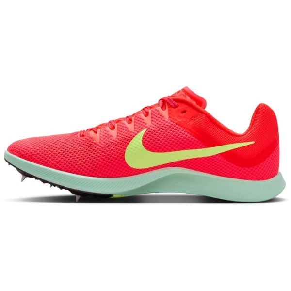 Nike Zoom Rival Distance - Unisex Track Running Spikes - Bright Crimson/Washed Coral/Barely Volt