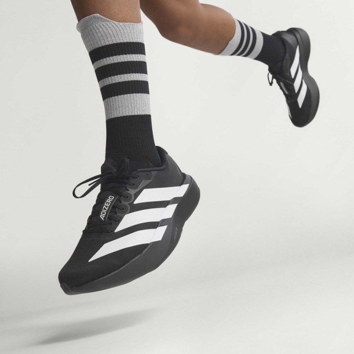 adidas Adizero Evo SL - Mens Running Shoes - Core Black/Cloud White/Core Black - image 9