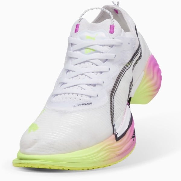 Puma Fast-R 2 Nitro Elite - Mens Road Racing Shoes - White/Yellow/Alert