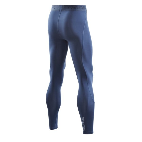 Skins Series-2 Mens Compression Long Tights - Navy Blue