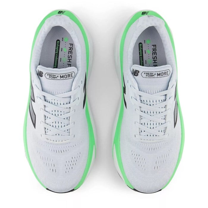New Balance Fresh Foam X More v5 - Mens Running Shoes - Ice Blue/Electric Jade/Black