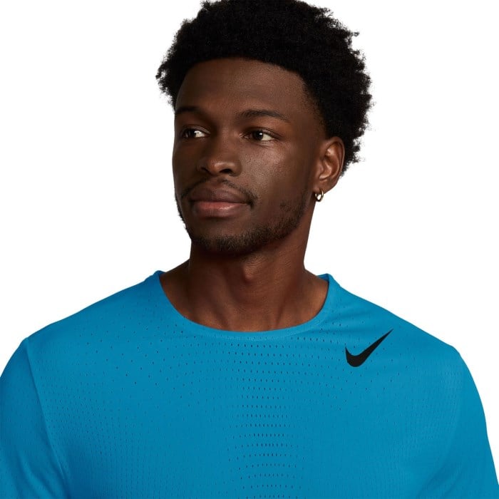 Nike Dri-Fit AeroSwift Running T-Shirt - Mens - Current Blue/Black - image 3
