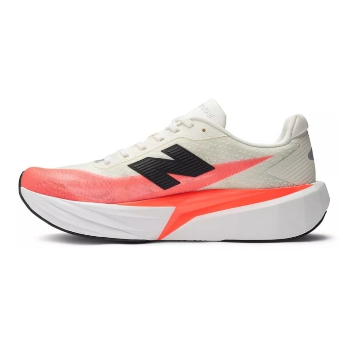 New Balance FuelCell Rebel v5 - Mens Running Shoes - Urgent Red/White/Sea Salt
