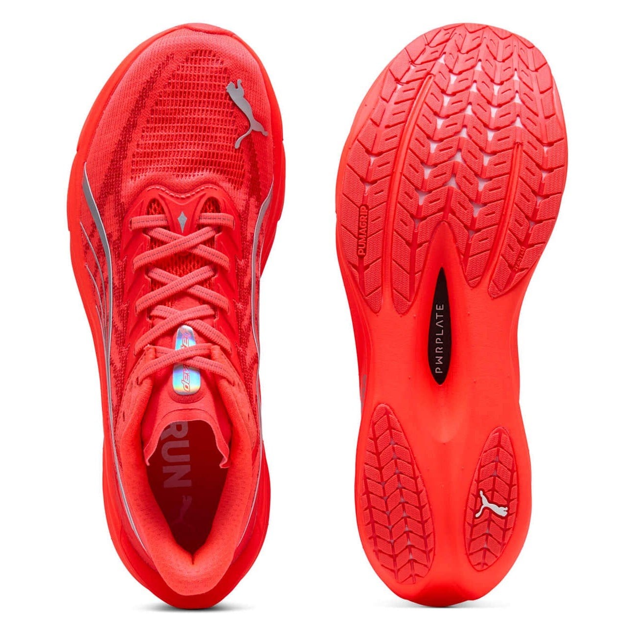 Puma Deviate Nitro 4 - Mens Running Shoes - Ultra Red/Puma Silver - image 3