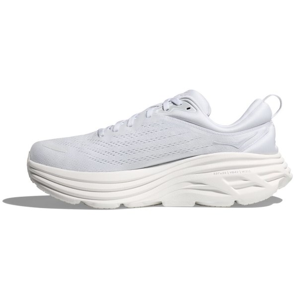 Hoka Bondi 8 - Mens Running Shoes - White/White