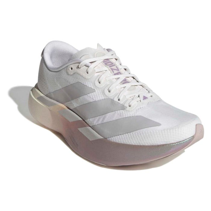 adidas Adizero Evo SL Woven - Womens Running Shoes - Crystal White/Grey Two/Matt Purple Metallic - image 2