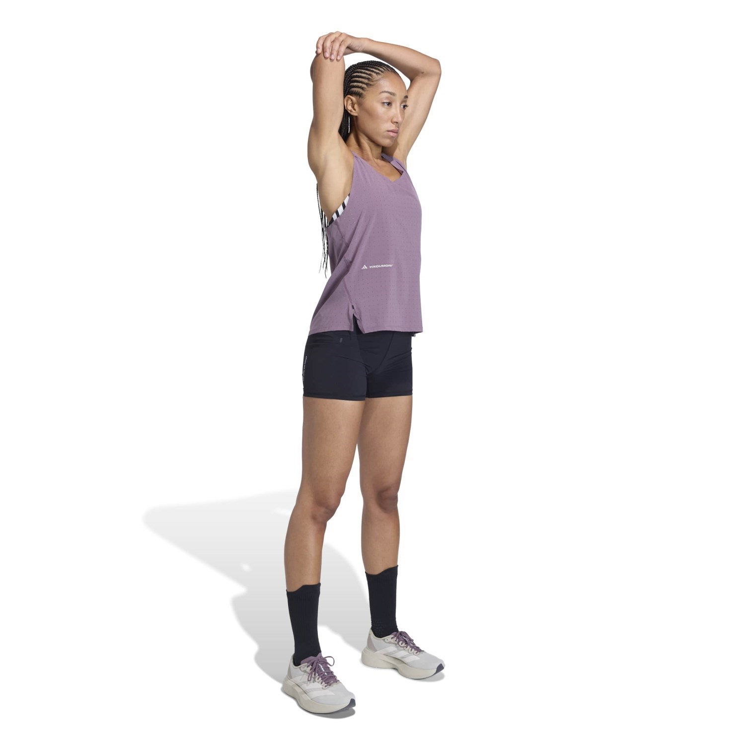 adidas H.Koumori Womens 4 Inch Short Leggings - Black