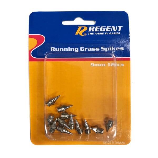 Regent Track & Field Running Replacement 9mm Grass Spikes - 12 Pack