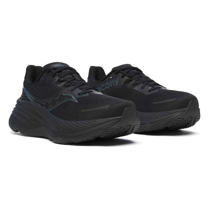 Saucony Hurricane 24 - Mens Running Shoes - Triple Black