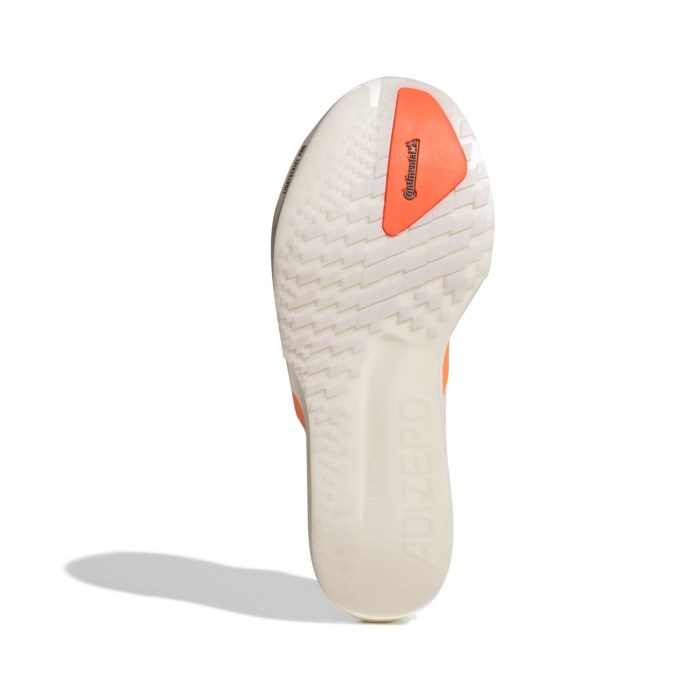 adidas Adizero Adios 9 - Mens Running Shoes - Cloud White/Lucid Orange/Lucid Red