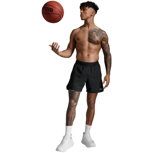2XU Aero 5 Inch Mens Running Shorts - Jupiter/Ember