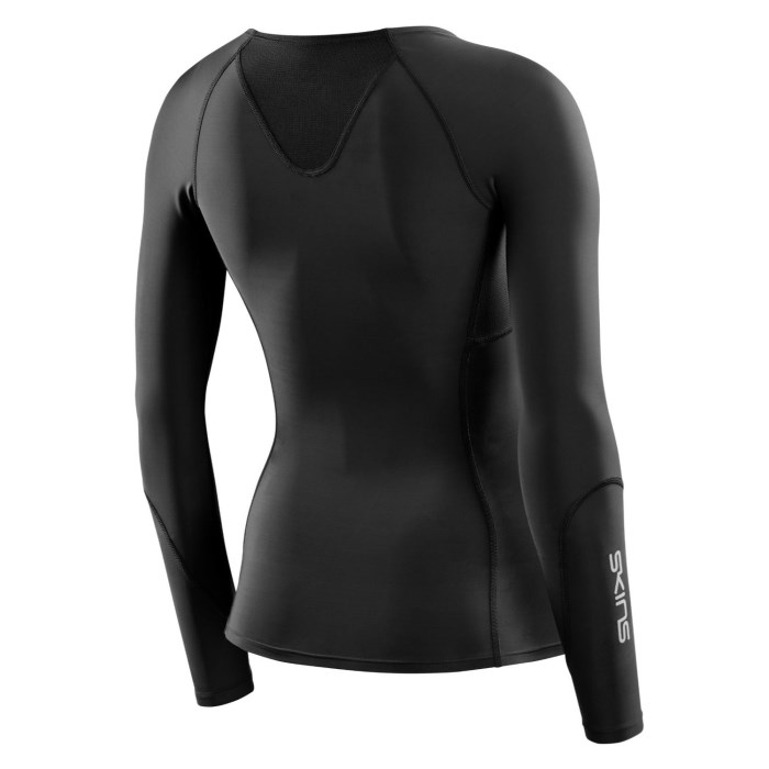 Skins Series-3 Womens Compression Long Sleeve Top - Black - image 6