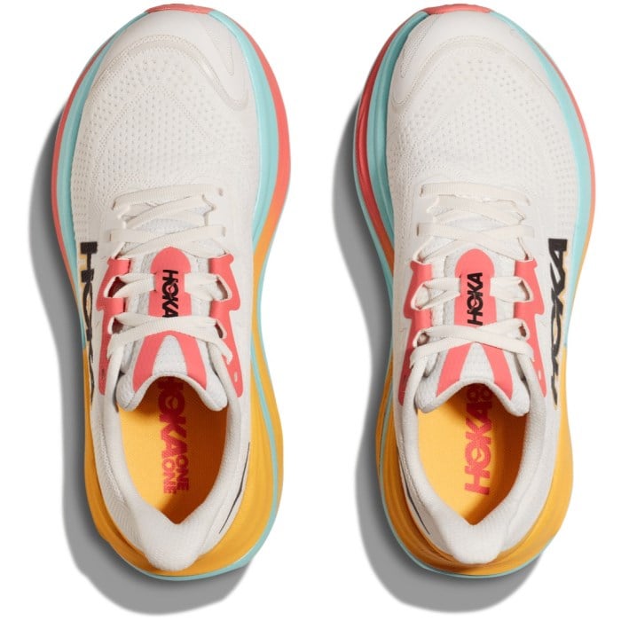 Hoka Skyward X - Womens Running Shoes - Blanc De Blanc/Swim Day