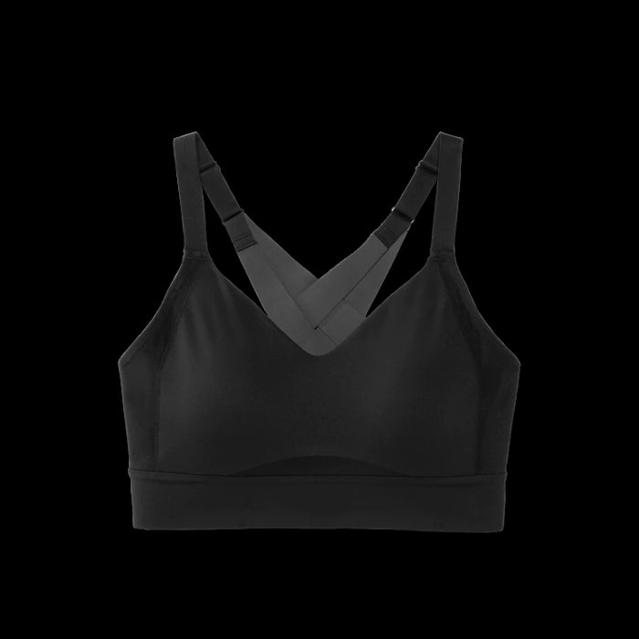 Brooks Drive Interlace Womens Running Bra - Black