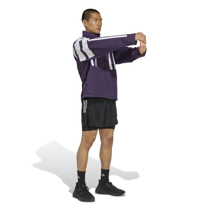 adidas Adizero Mens NYC Running Jacket - AFH3/Purple/Aurora Plum