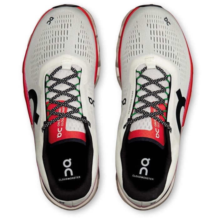 On Cloudmonster 2 - Mens Running Shoes - Ivory/Silver