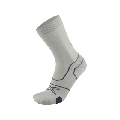 2XU Vectr Cushion Crew - Unisex Running Socks - Moon/Jupiter