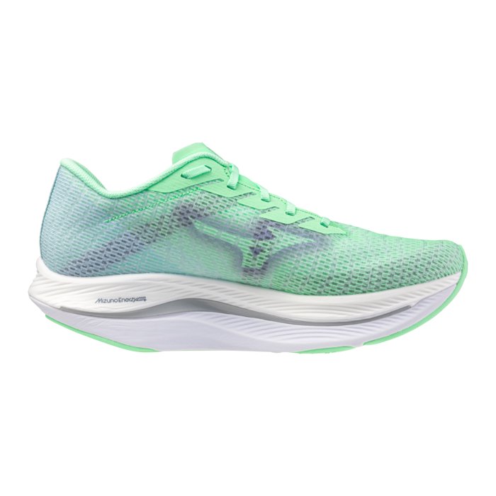 Mizuno Wave Rebellion Flash 2 - Mens Running Shoes - Neo Mint/Vintage Indigo
