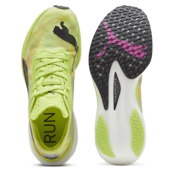 Puma Deviate Nitro Elite 2 Psychedelic Rush - Womens Running Shoes - Lime Pow/Poison Pink/Black