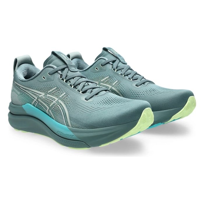 Asics Gel Kayano 33 - Mens Running Shoes - Foggy Teal/Illuminate Yellow - image 6