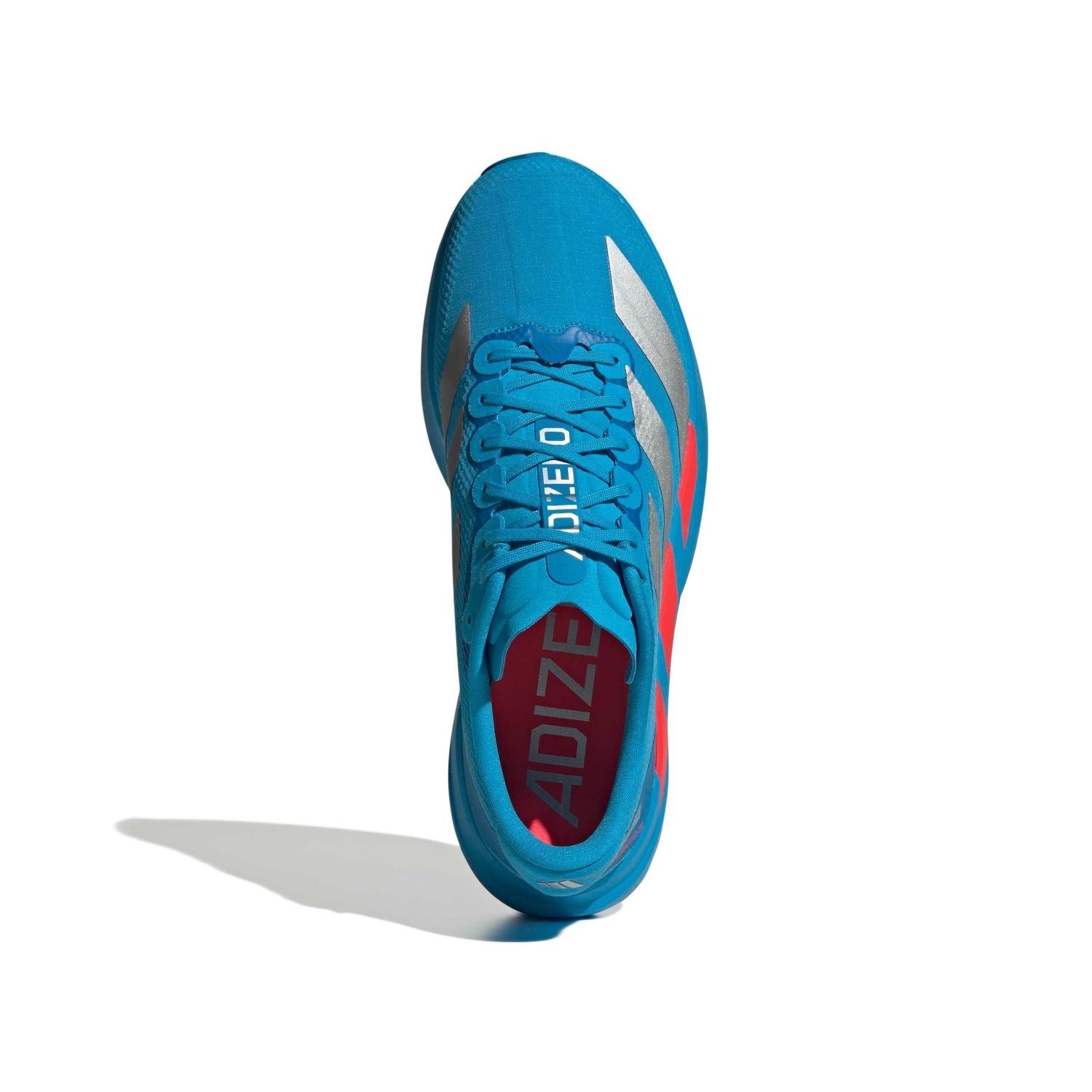 adidas Adizero Evo SL Woven - Mens Running Shoes - Solar Blue/Silver Metallic/Lucid Red