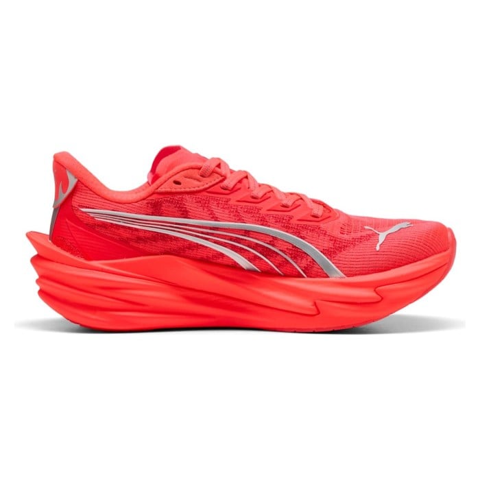 Puma Deviate Nitro 4 - Womens Running Shoes - Ultra Red/Puma Silver - image 2