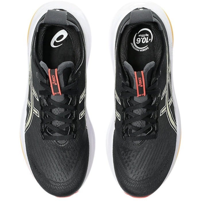 Asics Gel Nimbus 27 - Mens Running Shoes - Black/Khaki
