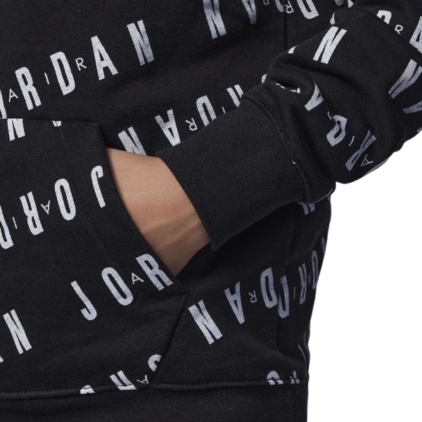 Jordan Essentials AOP Kids Boys Pullover Hoodie - Black