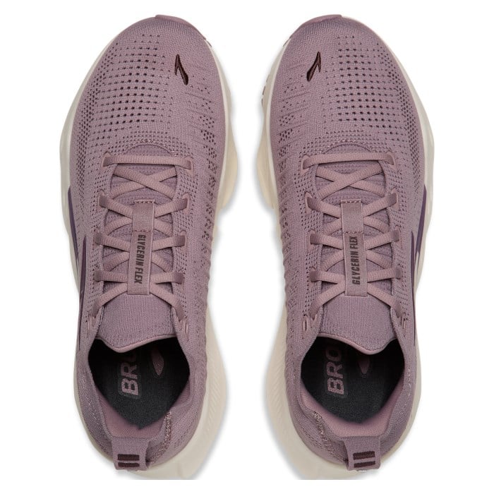 Brooks Glycerin Flex - Womens Running Shoes - Rose/Raisin/Metallic - image 4