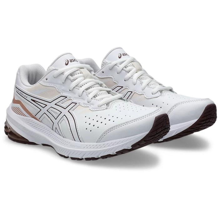 Asics GT-1000 LE 2 - Womens Cross Training Shoes - White/Dark Red Planet