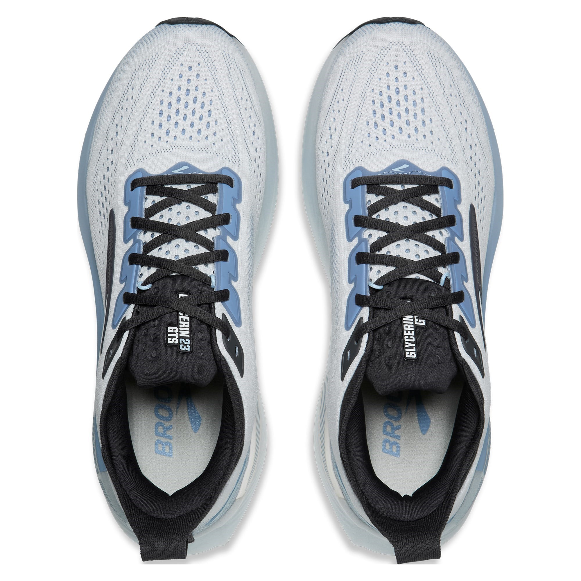 Brooks Glycerin GTS 23 - Mens Running Shoes - White/Rain/Baltic Sea - image 4