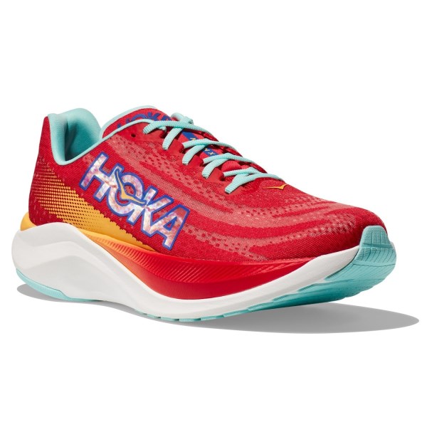 Hoka Mach X - Mens Running Shoes - Cerise/Cloudless