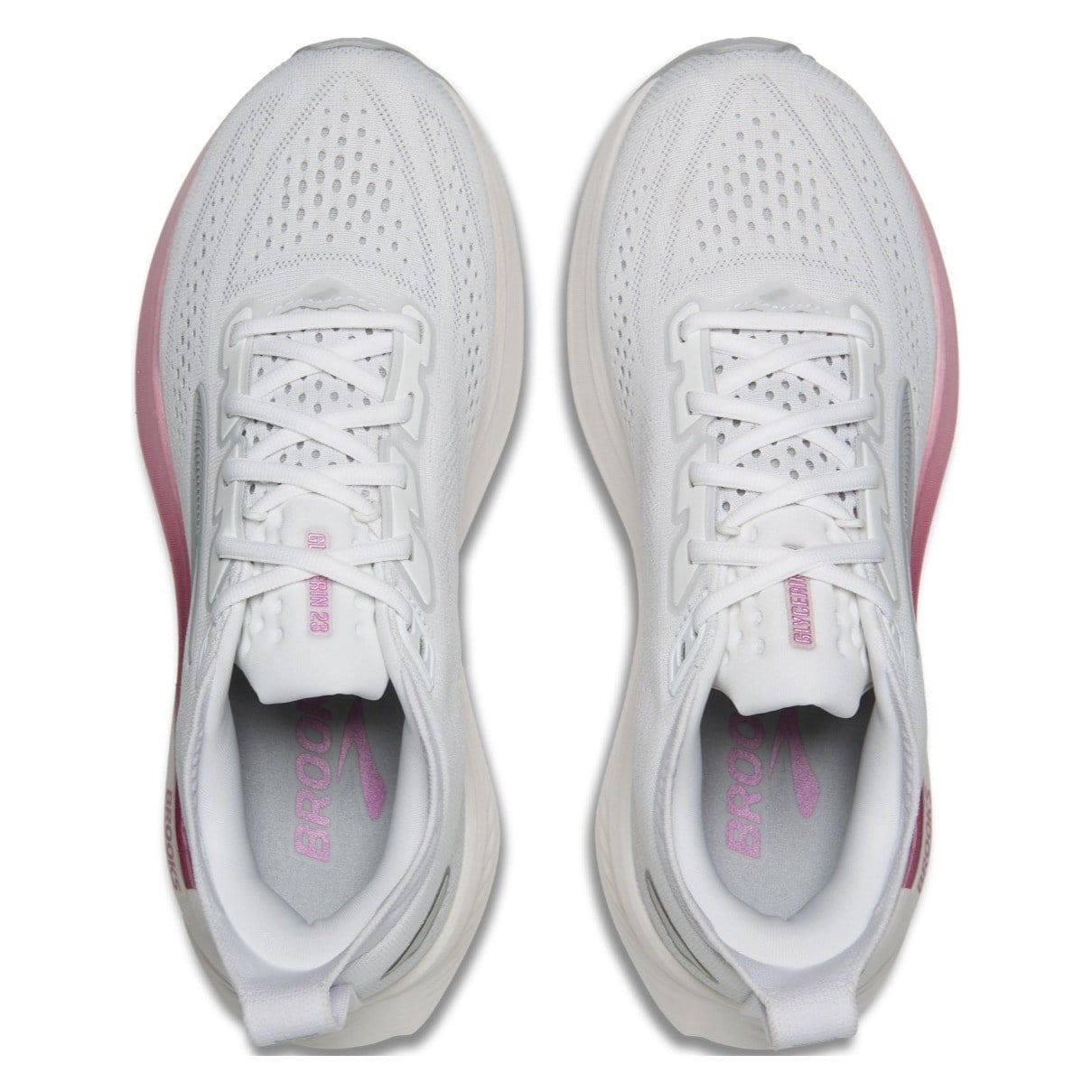 Brooks Glycerin 23 - Womens Running Shoes - White/Harbor Mist/Metal - image 3