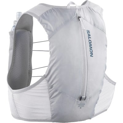 Salomon Hydra Access Vest 4 One Unisex Running Vest with Flask - Alloy/Grey Violet