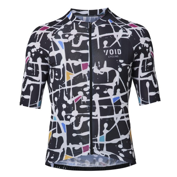Void Abstract Mens Cycling Jersey - Black