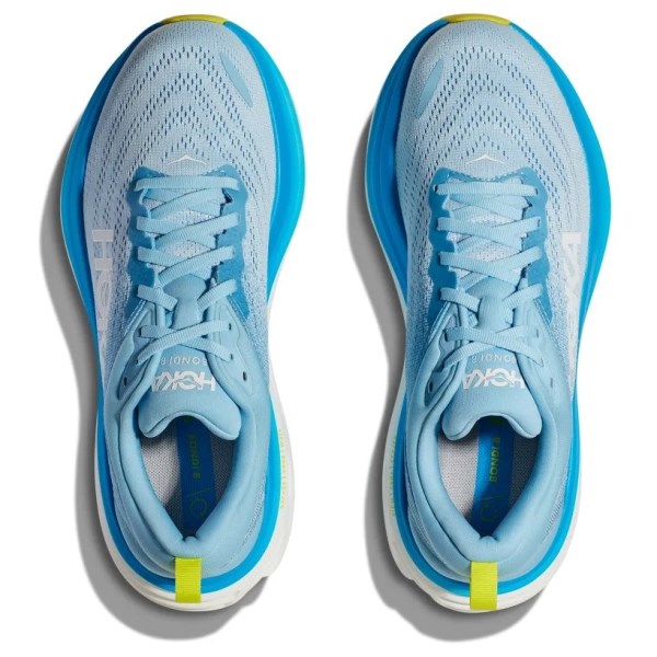 Hoka Bondi 8 - Mens Running Shoes - Airy Blue/Diva Blue