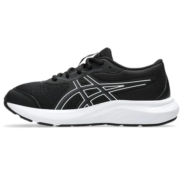 Asics Contend 9 GS - Kids Running Shoes - Black/White