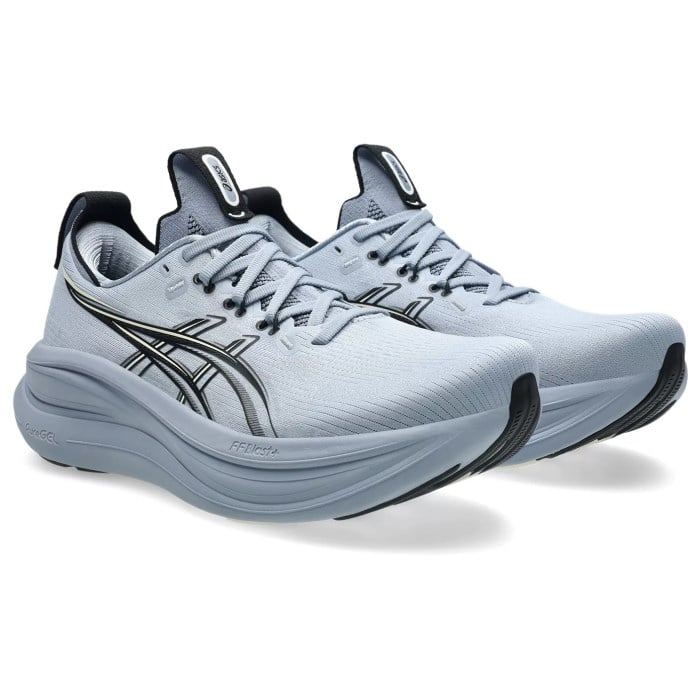 Asics Gel Nimbus 28 - Mens Running Shoes - Grey Blue/Black